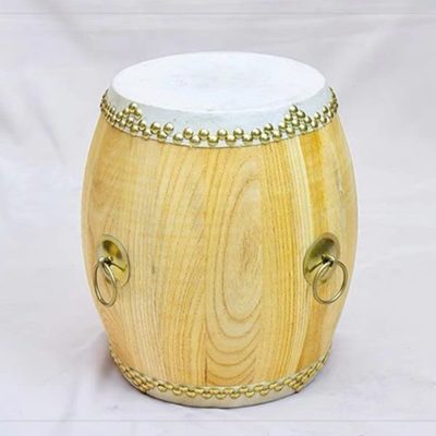 椿木鼓白茬大鼓黄牛皮战鼓原木色鼓寺院鼓