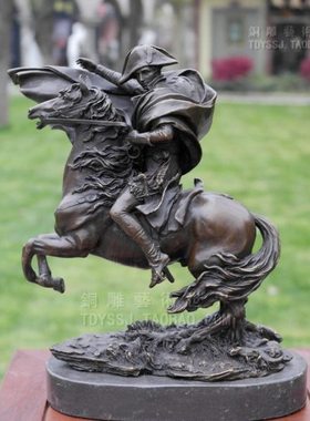 铜雕拿破仑铜像客厅展示加电视酒柜玄关欧式名人雕塑摆件创意摆设