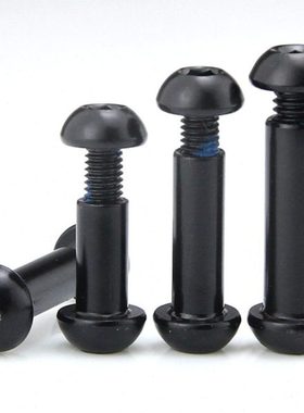 F2CZ黑色半圆头内六角对锁螺丝对穿夹板对接螺母连接组合子母钉M8