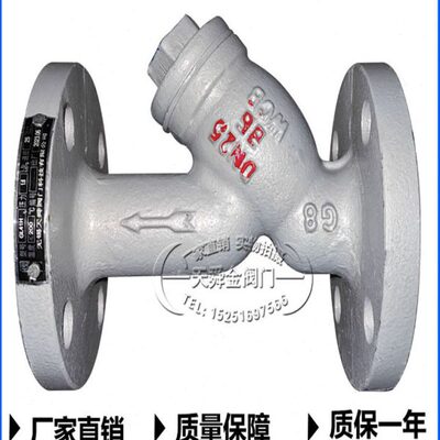 过滤器GL41H-16C铸钢Y型过滤阀蒸汽导热油法兰过滤器