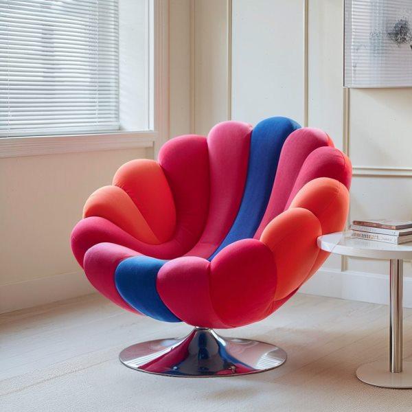旋转懒人沙发椅海葵椅单人创意轻奢休闲客厅阳台落地摆件网红靠背,家居饰品,落地摆件,淘宝优惠券,粉丝福利购,淘宝优惠卷