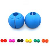 硅胶哑铃握把硅胶杠铃握把硅胶粗握把圆形