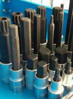 南豫12.5旋具套筒12角花键中空实心批头M8M14M18汽油箱盖螺丝套筒