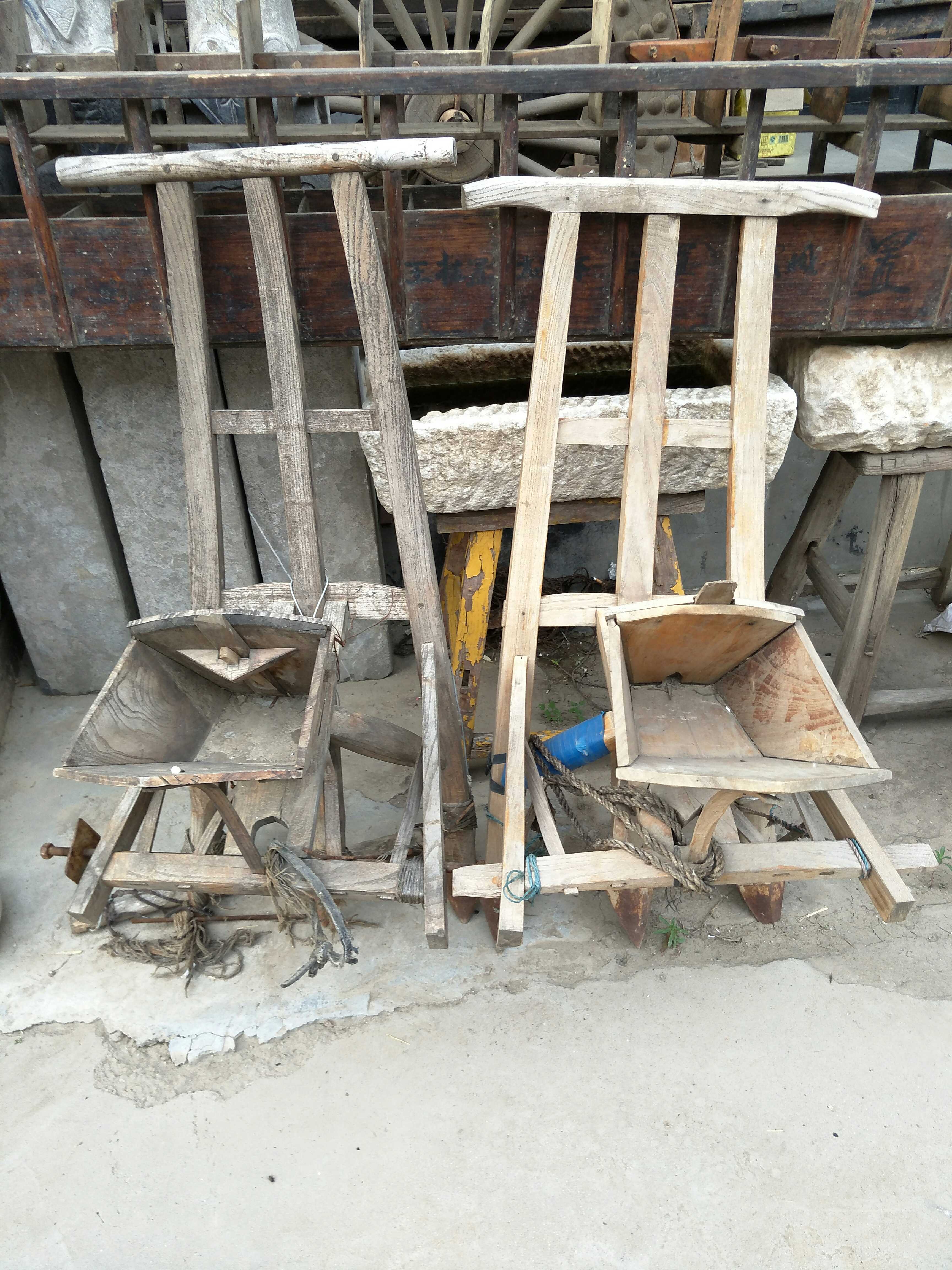 民俗老物件民俗民间o农具播种机古代种地工具古旧影视酒店道具摆