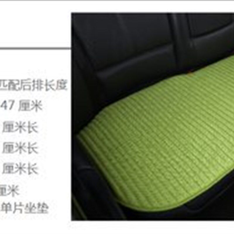 汽车坐垫单片四季通用亚麻免捆绑单个屁屁垫苦荞无靠背三件套座垫