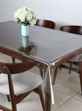 桌布透明软玻璃下垂PVC塑料餐桌垫免洗防烫防油茶几垫水新品