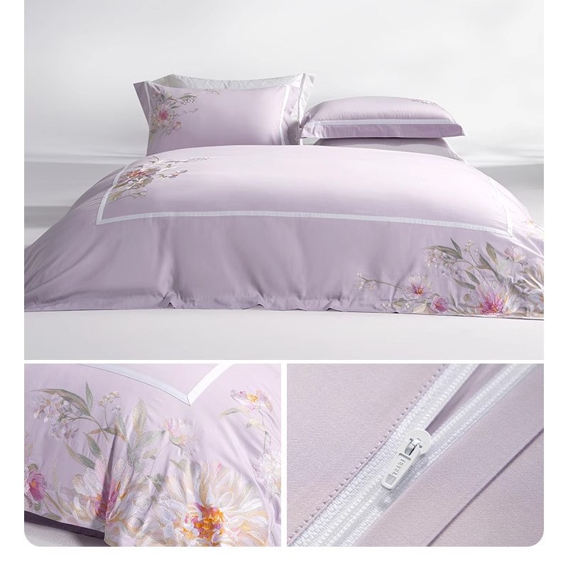 T5LP100长绒棉四件套床单被套床上用品醉探