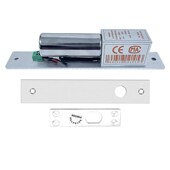 门禁电插锁无框玻璃门电插锁明装 门禁锁低温延时迷你防水电插锁