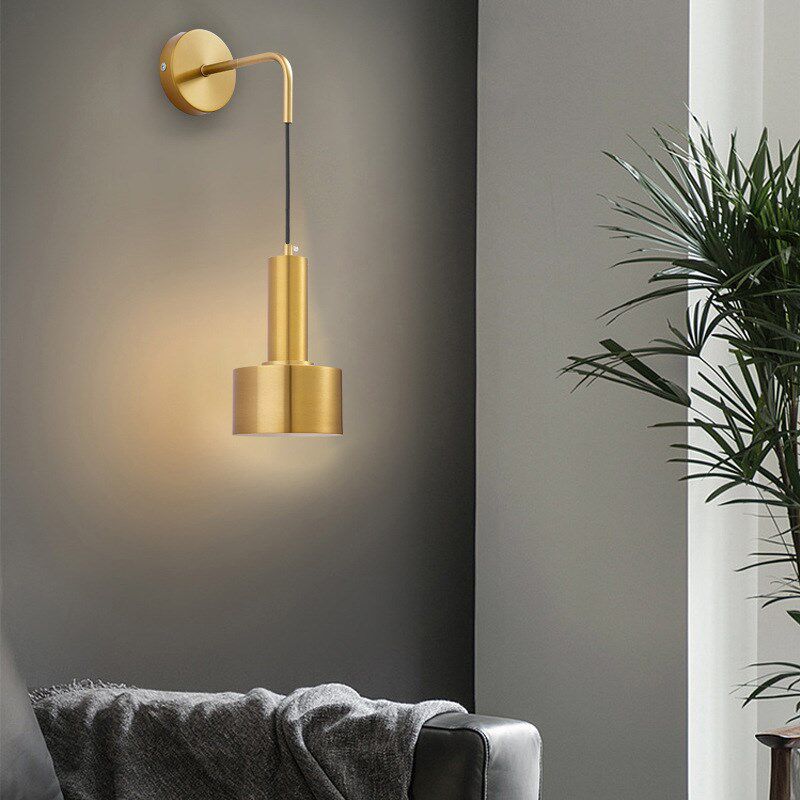 供应后现代电镀金墙壁灯 卧室床头壁灯 餐厅过道走廊阳台灯具