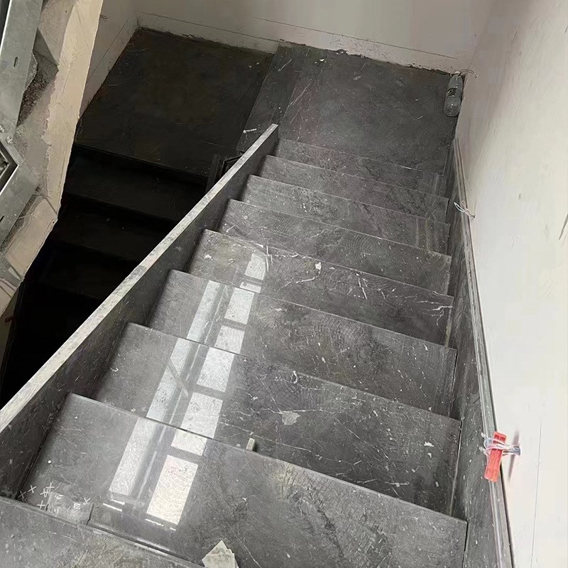 温德姆灰天然大理石家装浴室墙石板地铺砖轻奢酒店装修楼梯砖石板