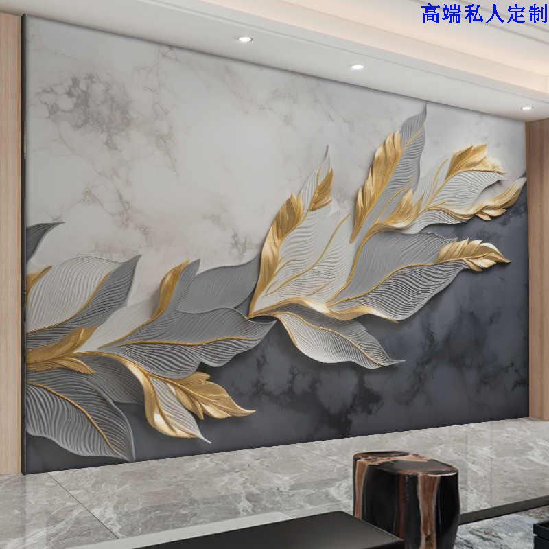 现代简约5d电视背景壁纸客厅沙发壁布影视墙布8d立体浮雕墙纸壁画