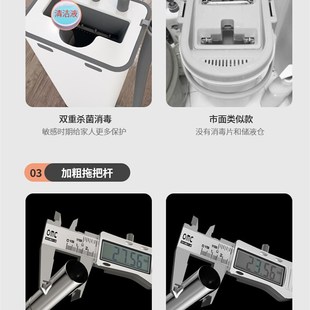 家用自动换水拖把平板懒人免洗壁挂上下水加液冲洗墩布大面积拖地