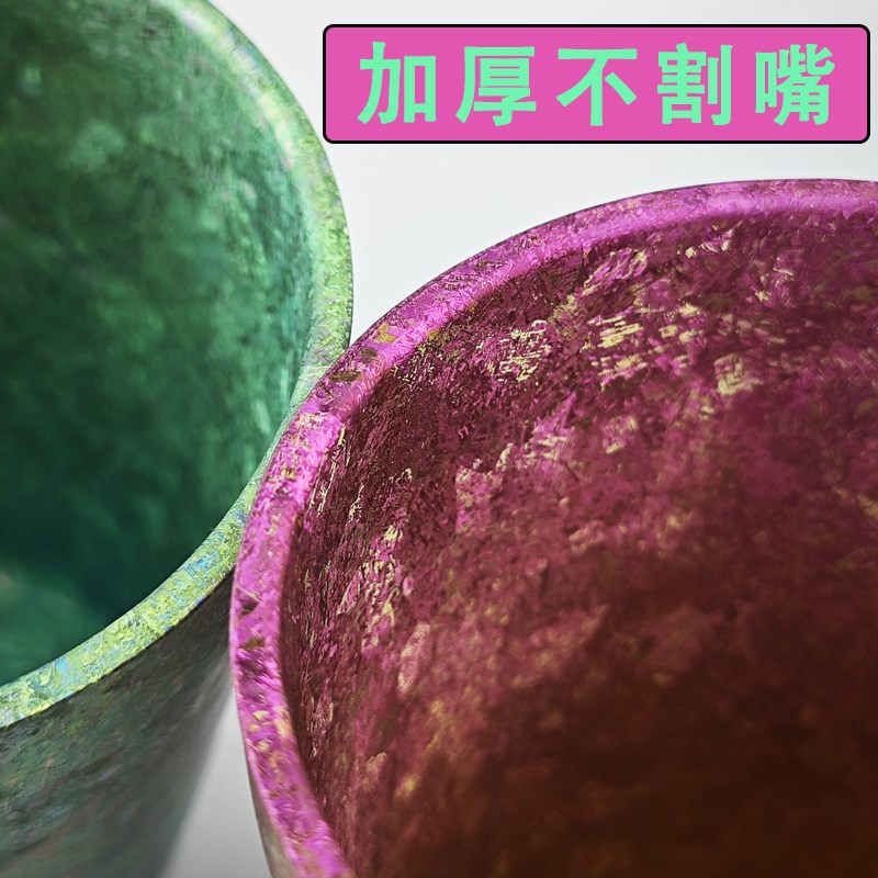 大容量纯钛咖啡杯双层加厚牛奶茶饮杯大晶花高颜值啤酒杯礼品定制
