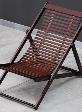 躺椅折叠午休可坐可躺靠竹睡椅子结实耐用老人专用懒人阳台办公室