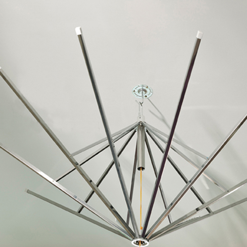 蚊帐单支架吊顶(不含蚊帐)圆形吊天花收缩伞架圆顶