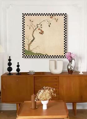 酒井抱一厅式YR202303小众装饰日画新中式挂客书房玄关酒吧日料店