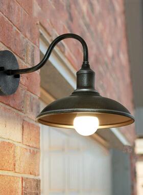 美式户外门防水壁墙灯复古阳台室过外道别墅阳光房灯具l口e411d灯