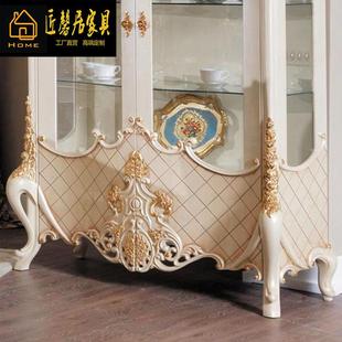 柜储式 宫廷法装 物柜双门大酒柜展饰示柜 7895欧客厅玻璃酒柜式 FGK