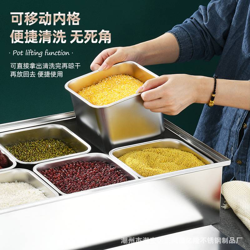 工厂直销不锈钢方形味盅商用酒店加厚液体调料缸调料盒酒店厨房用
