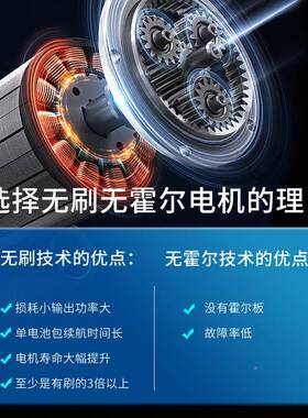 大新款A7560电动4872扳手无修刷大扭力汽架子工6艺82G冲击充电电