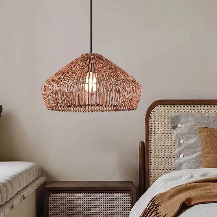 艺餐灯复古民354宿卧室客厅竹藤艺吊灯吊吧台厅灯手工日式灯具,家装灯饰光源,智能吊灯,淘宝优惠券,粉丝福利购,淘宝优惠卷
