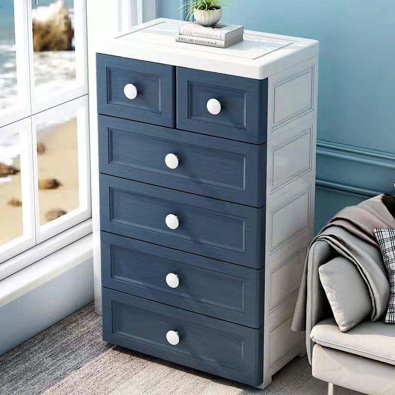 抽屉式收纳柜衣服杂物客厅整理柜多层塑料储物柜子五斗柜PP材质