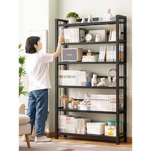 书架落客DCNZSJ地物架儿童书柜子家多用桌面简易实木厅层书本置收