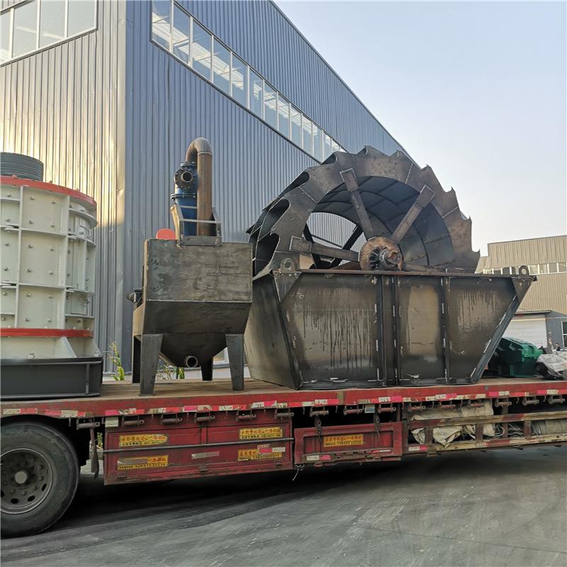 新轮式洗机生产线套全自动水2600全型洗轮洗砂机沙包土斗砂轮洗沙