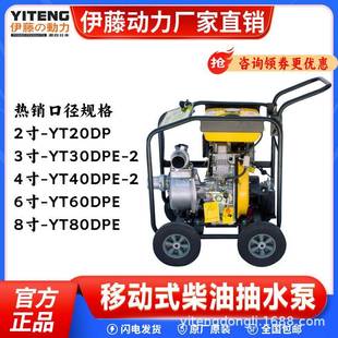 I汉动萨力高压高扬H程柴油抽水573泵高山园林灌溉抽水机S30PE 40P