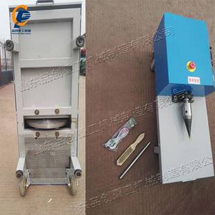 小型家用电动劈柴机 木墩木板砍木钻木机 卧式移动树墩木材劈木机