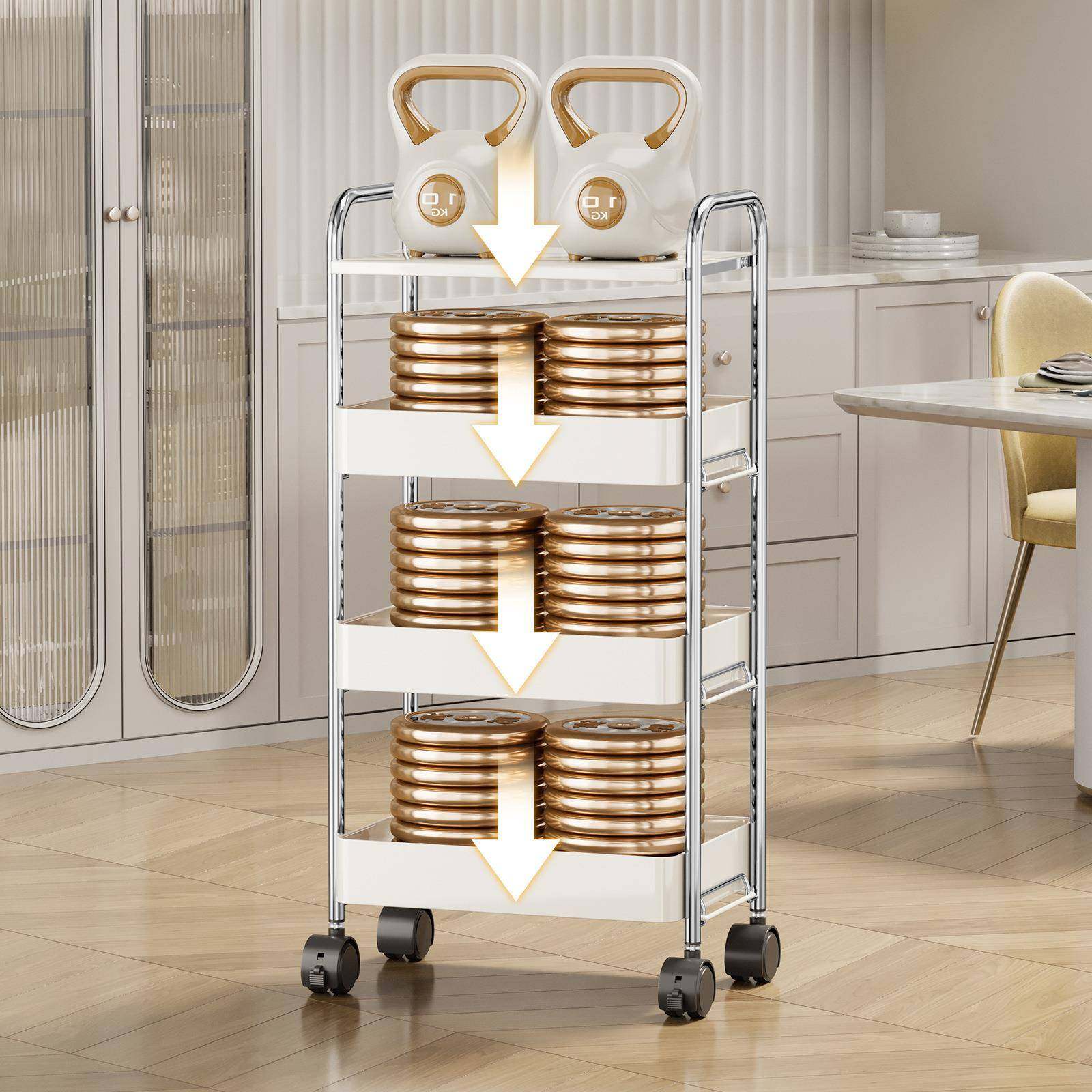 厨落房夹缝拉置物架地多冰箱侧面抽篮PBC32极窄缝收纳柜果蔬菜小,收纳整理,书桌收纳置物架,淘宝优惠券,粉丝福利购,淘宝优惠卷