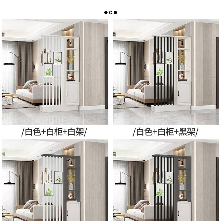 J^新中式入户屏风隔断客厅装饰柜简约现代家用创意门厅柜隔厅柜轻