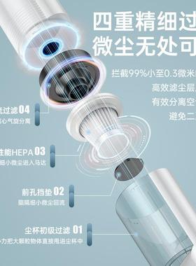 新级款带大充电VMZ底吸座家用升车用尘器强劲吸力便携手持无线吸