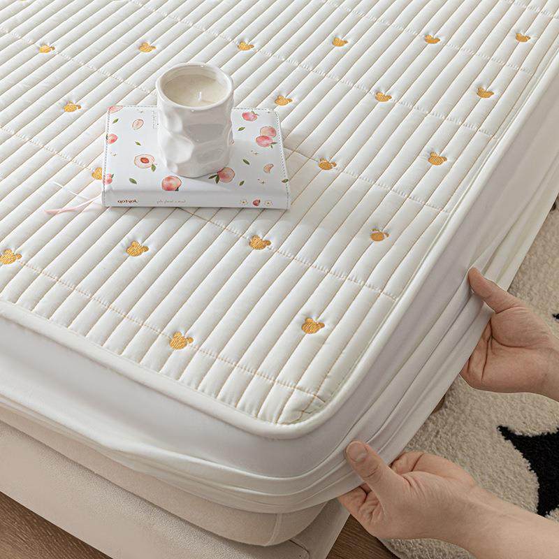 新款大豆棉夹棉床件MONIKA笠防卧室家用席梦思床垫保罩尘床护单罩