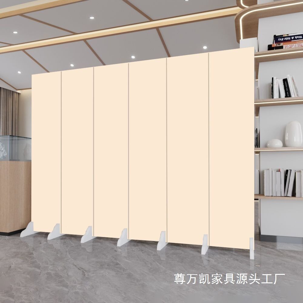 新中式屏风隔断假墙遮挡办公室隔断墙现代折叠移动折屏实木屏风