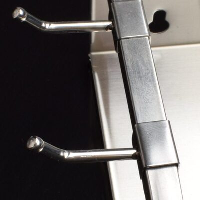 沐爵 厨房不锈钢挂钩1cm方管置物架卡勾单钩锅铲厨具挂钩砧板架钩