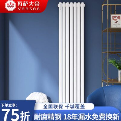 瓦萨大帝钢制暖气片家用水暖5025壁挂式客厅散热器集中供暖散热片