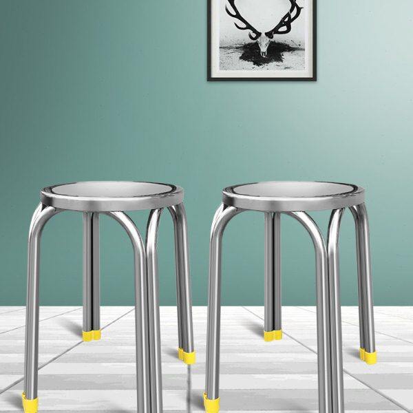 餐台饭店不锈钢304圆凳子 家用四脚钢筋凳加厚户外矮凳高凳小板凳,住宅家具,矮凳,淘宝优惠券,粉丝福利购,淘宝优惠卷