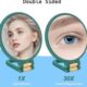 30倍放大化妆镜学生宿舍专用化妆双面镜折叠扔带方便放大镜去黑头