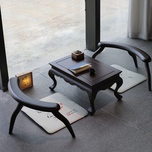 新中式飘窗小桌子阳台榻榻米茶桌家用茶几学习矮桌茶室纯实木炕桌