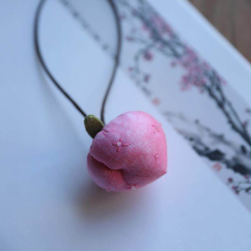 草木染桃子香囊桂花味原创香包袋随身挂件七夕礼品《桃欢心》飨韵