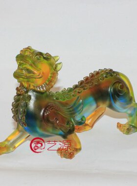 琉璃摆件尖角貔貅创意家居饰品办公桌礼品客厅办公室礼物个性定制