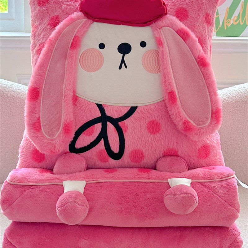 加厚牛奶绒抱枕被k子两用二合一办公室午睡绒毯宿舍汽车上枕头被