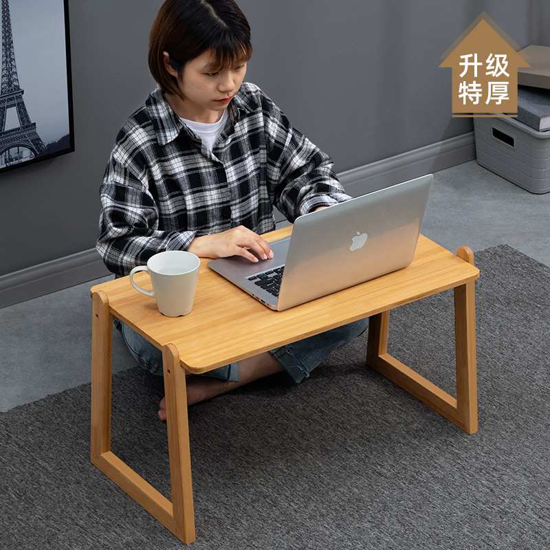 床上折叠桌懒人电脑桌学习书桌加高多功能笔记本写字桌宿舍小桌子