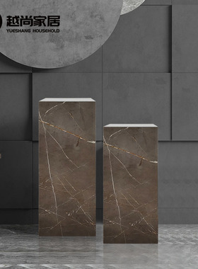 金镶玉大理d石雕塑摆件底座售楼处酒店艺术品装饰台基座