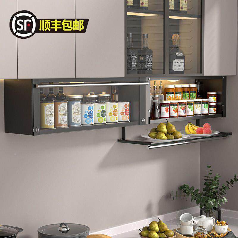 厨房料置物架壁挂式吊无品牌/柜门调下方调品料柜盒墙壁味免打孔