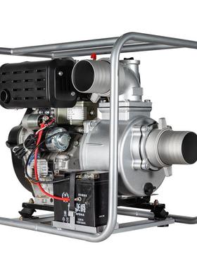 柴油水泵抽水机农用IEQ机溉2寸3寸4寸高压自灌6吸泵防汛抢险排涝