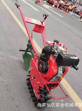 履带链轨柴油微耕机大马力田园翻锄型草UCI机大厂棚地手扶小耕地