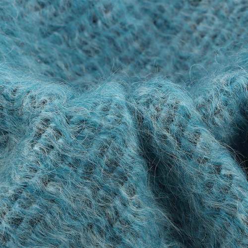 FMS货马海套毛针织长衣毛面料混纺毛呢布料秋冬大外服装用现料厚