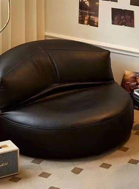 懒人沙发阳台可躺可睡榻榻米坐垫小户型卧室黑色网红单人沙发椅子